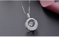 Wholesale Wedding jewelry top quality women S925 sterling silver pendant for necklaces silver CZ pendant jewellery factory OEM source DDS1092