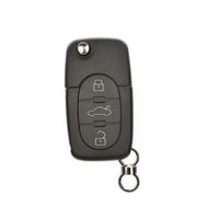 Wholesale 3 Button Car Flip Remote Key Shell fit for Audi A2 A3 A4 A6 A8 Uncut Fob Case