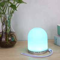 Wholesale Night Light RGB LED Bedside USB Atmosphere Lamps with Remote Control Colorful Camping Lantern For Home Decor Table Lamp Kids Baby Bedroom Gift USALIGHT