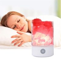 Wholesale USB Salt Lamp Portable Design Colorful Changing Crystal Light Natural Himalayan Touch Switch Brightness Adjustable Bedroom Night Light