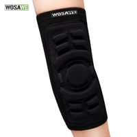 Wholesale Elbow Knee Pads WOSAWE PC BC316 Classic Black Elastic Gym Outdoor Sports Protective Pad Skating Cycling Basketball Breathable Guard