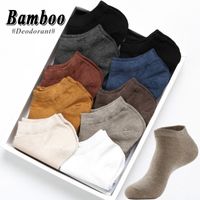 Wholesale Summer Men s Deodorant Bamboo Fiber Socks Men s Breathable Absorbent Anti Pilling Ankle Socks Thin High Quality Short