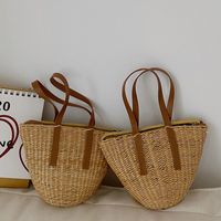 Wholesale Kids Mini Straw Handbag Tote Summer Baby Girl Small Coin Wallet Pouch Bag Girls Rattan Beach Purse Messenger Bag Gift