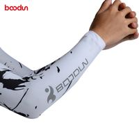 Wholesale 2PCS Boodun Ice Fabric Breathable UV Protection Arm Sleeve Cycling Fitness Running Sleeves Elbow Pad Sport Outdoor Arm Warmers
