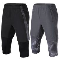 Wholesale Running Shorts Gym Men Zipper Pocket Fitness Sweatpants Hiking Basketball Sports Jogging Trousers Football Soccer Training