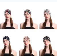 Wholesale Scrunchies Yoga Workout Headwraps Turban Elastic Hair Band Printed Scrunch Headband Women Teen Girls Head Wrap Outdoor Sport Hairhand LSK254