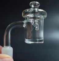 Wholesale 5mm Thick Bottom quartz banger nail with glass carb cap mm Male Female Degree for dab bong