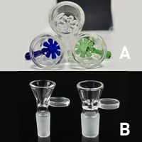 Wholesale 14mm mm Bowl Glass bowl piece snowflake filter heady bowl with Screen Round Smoking Bowls for Bong Dab Rig