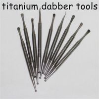 Wholesale Gr2 Titanium Dabber High Quality Concentrate Draw Pipes Oil Wax Tool Skillet Durable Ti Nail Dab Tool Titanium dabber glass nectar