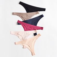 Wholesale Women s Panties Ice Silk Thong Sexy G String Briefs Women Underwear Seamless Underpants For Girls Lady Panty Set Drop