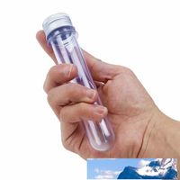 Wholesale 40ml Mask Bath salt Test Tube With Aluminum Cap cc Clear Plastic Cosmetic Tube Candy Bottle Cosmetic Packaging