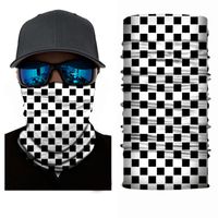 Wholesale Cycling Caps Masks Black And White Magic Bandana Top Seamless Moto Hiking Balaclava Face Shield Cover Scarve Warmer Neck Gaiter Sport Head