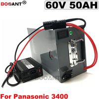 Wholesale For Panasonic NCR18650B cell v ah E bike Lithium Battery pack V W Electric Bicycle with a metal box A Charger