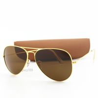Wholesale New Arrival High Quality Womens Driving Sunglasses Large gold frame Brown mm Unisex Sun Glasses Eyewear Colors with box
