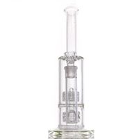 Wholesale glass bong Hookahs Twin Cage Junior water pipe smoking bubbler quot tall mm thickness good design