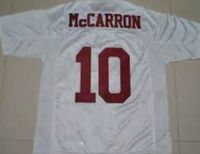 Wholesale Factory Outlet Alabama Crimson Tide AJ McCarron Jersey White Red Mens Ncaa College Authentic Stitched Football Jerseys New Mix Or