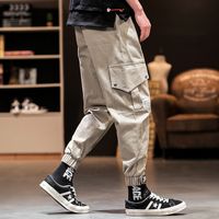 Wholesale Men s Pants Mens Korean Style Spring And Autumn Harlan Loose Casual Beam Feet Male Cargo