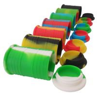 Wholesale silicone oil barrel container jars dab wax vaporizer oil rubber drum shape container ml silicon dry herb dabber tool concentrate storage