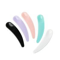 Wholesale 100pcs plastic cosmetic tool flat cream spoon mini scoop mm PP cosmetic spatulas
