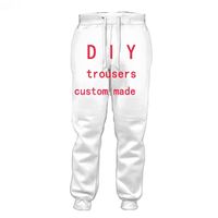 Wholesale CLOOCL DIY Customize Pants Personality Design Streetwear Trousers D Print Own Image Photo Anime Singer Pattern Casual Outfits