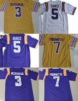 Wholesale Factory Outlet Men s Guice5 Fournette Beckham Jr Authentic College Football Jerseys Size S XXXL Mix order