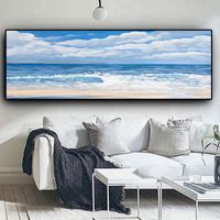 Wholesale Natural Sky Ocean Sea Beach Landscape Wall Art Pictures Painting Wall Art for Living Room Home Decor No Frame