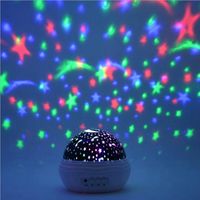 Wholesale Baby Night Light Moon Star Projector Degree Rotation Light Color Changing Unique Xmas Gifts for Men Women Kids