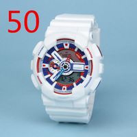 Wholesale High quality Brand Men Rubber strap LED Multifunction wrist watch Contains box and Instruction manual Waterproof can swim GA