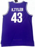 Wholesale Ship From US The th Man Movie Kenny Tyler Basketball Jersey Men Huskies College Marlon Wayans Jerseys University Purple Size S XL
