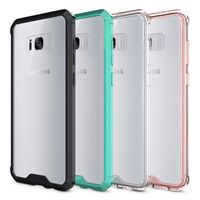 Wholesale For Samsung S8 Plus Case Transparent Clear Soft TPU Hard PC Back Cover Phone Case for Samsung Galaxy NOTE