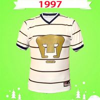 Wholesale 1997 Retro Mexican Football Club UNAM lion soccer jerseys home classic camiseta Vintage white football shirts dhl
