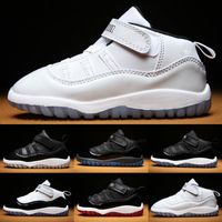 Wholesale Baby kid Jumpman XI Space Jam Shoes Little Baby Boys Girls Toddlers s Gamma Concord Bred Pre Walkers Sneaker size C C