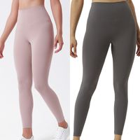 Wholesale High Waist Solid Color Womens Sweatpants Yoga Pants Gym Clothing Leggings Elastic Fitness Lady Overall Full Tights Workout