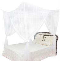 Wholesale Mosquito Net Corner Post Bed Canopy Netting Curtain Dustproof Home Bedding Full Size
