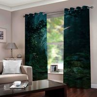 Wholesale Custom Animal pictures curtains simple and fresh modern d curtain thickening blackout curtains personality windows curtains