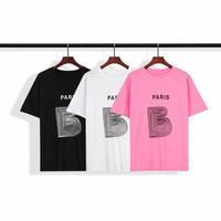 Wholesale 20ss Mens T Shirt Tees Men Women High Quality Casual Short Sleeve Polos Fashion letter line printing T Shirts Size XS L