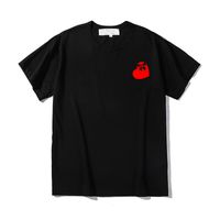 Wholesale Mens t Shirt Fashion causal Embroidery tee Casual Tshirt Breathable Short Sleeve Tees Heart Print japan style couple p01