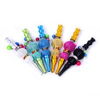 Wholesale Golden Hookahs Tips With Drill Hookah Shisha Filter Cigarette Holder Smoking Pipes Accessories Colorful Pendant Hollowed Out Lantern dd D2