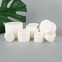 Wholesale Empty Frosted White Box Cosmetic Cream Samples Jars Case Emulsion Mask Lip Gloss Container Plastic Facial Cleanser Separate xb7 B2