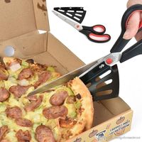 Wholesale Stainless Steel Baking Tools Pizza Knife Multi Function kitchen Scissors Cutter Slicer Shovel Kitchen Shallot Vegetable Shear TQQ BH1468