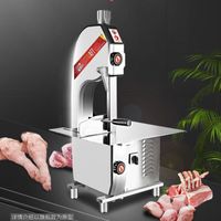 Wholesale Stainless Steel Commercial Meat Bone Band Saw Cutting Machine Electric Freeze Meat Fish Cutter With2 Blade