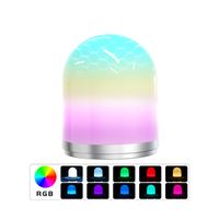 Wholesale Night Light RGB LED Bedside USB Atmosphere Lamps with Remote Control Colorful Camping Lantern For Home Decor Table Lamp Kids Baby Bedroom Gift CRESTECH