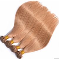 Wholesale Virgin brazilian human hair bundles color silk straight extension for woman