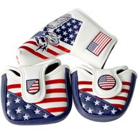 Wholesale USA Flag Logo Golf Putter Head Cover Factory Price Funny Golf Headcovers Golf Club Head Covers For Putter