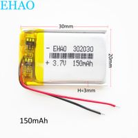 Wholesale 3 v mAh LiPo Li polymer Rechargeable Battery with Protect borad power For mini speaker Mp3 bluetooth Recorder headphone headset