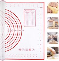 Wholesale Large Silicone Pastry Mat Extra Thick Non Stick Baking Mat with Measurement Fondant Mat Counter Mat Dough Rolling Mat