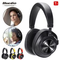 Wholesale Bluedio T7 Bluetooth Intelligent AI Stereo Portable Wireless Headphones Headset Active Noise Reduction Cancelling Head mounted Earphone