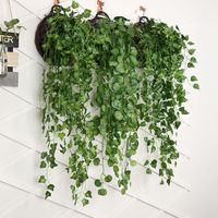Wholesale Artificial Ivy Garland Foliage Green Leaves Fake Hanging Vine Plant Rattan for Wedding Party Garden Wall Decoration Home Decor