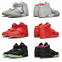 Wholesale 2021 Top Newest Kanye II NRG red october Mens Casual Shoes West For Men Black Grey Glow In The Dark Octobers Sports Sneakers
