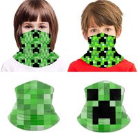 Wholesale Minecraft Ice silk face masks bib teenager print Polyester ammonia Bandanas wrist guards collars headbands headband pirate hats ride